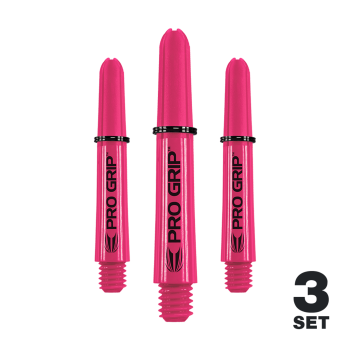 Target Pro Grip Shafts - 3 Sets - Pink Short  34mm